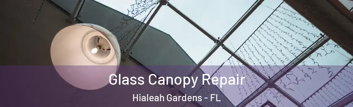 Glass Canopy Repair Hialeah Gardens - FL